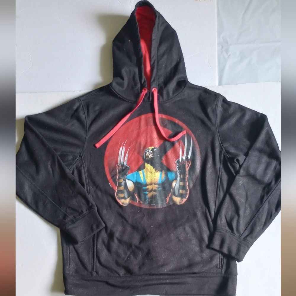 Wolverine Hoody Sweatshirt Large Red & Black